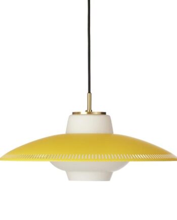 Warm Nordic Opal Shade Pendel Illuminating Yellow