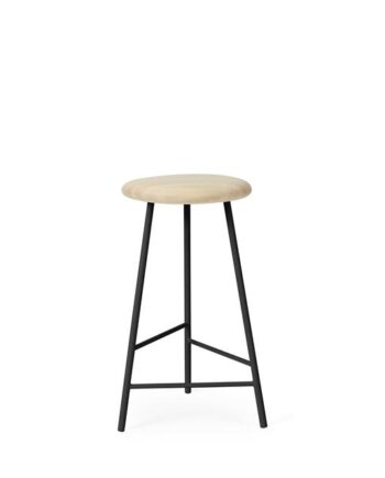 Warm Nordic Pebble Barstol H65 Asketræ Sort
