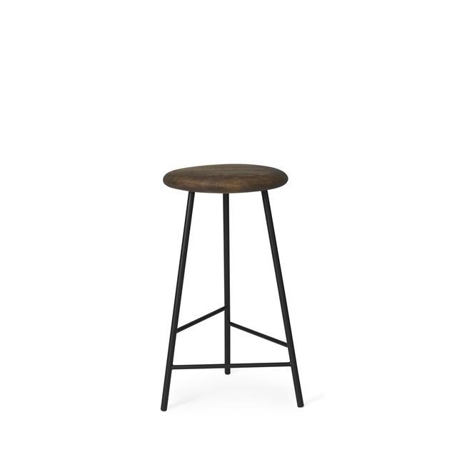 Warm Nordic Pebble Barstol H65 Røget Egetræ Sort
