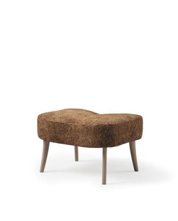 Warm Nordic Pragh Puf Sheepskin Drake Hvidoileret Eg