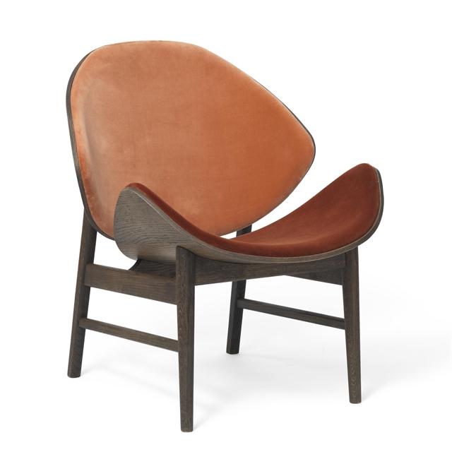 Warm Nordic The Orange Lænestol Med Sæde Og Rygpolstring Ritz 80083701 Røget Egetræ