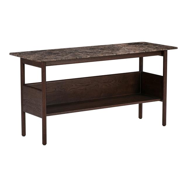 Wendelbo Collect Konsolbord 120x45 Emperador Marmor Mørkebrun Egetræ