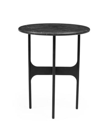 Wendelbo Floema Sidebord ø40 Sort Nero Marquina Marmor
