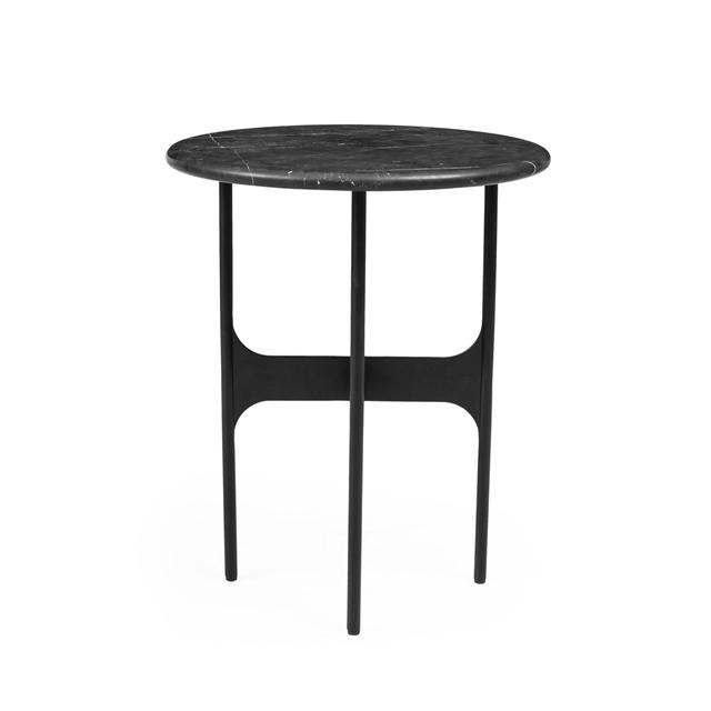 Wendelbo Floema Sidebord ø40 Sort Nero Marquina Marmor