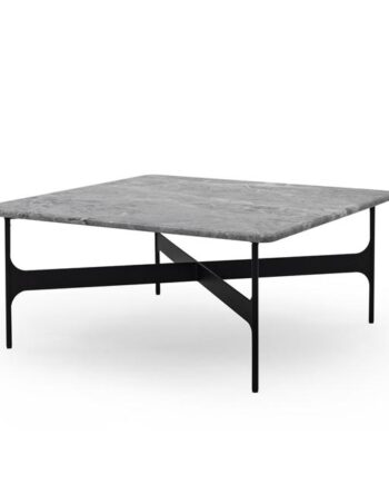 Wendelbo Floema Sofabord 80x80 Grå Emperador Marmor
