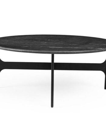 Wendelbo Floema Sofabord ø85 Sort Nero Marquina Marmor