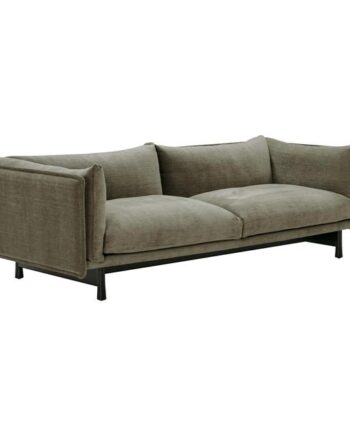 Wendelbo Kite Modulsofa 09    -seater Roco 08 Sort Bejdset Egetræ