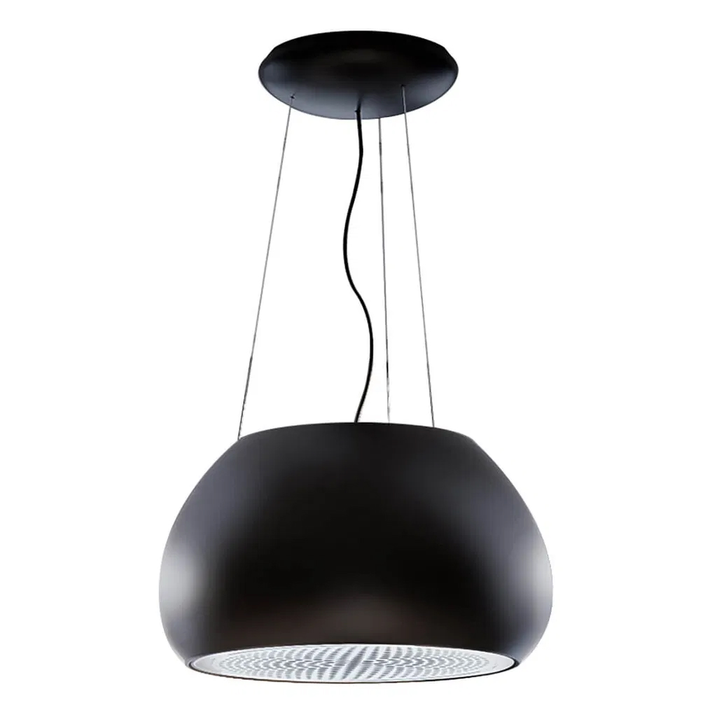 Witt Chubby Free Matte Black Frithængende Emhætte Matt Sort