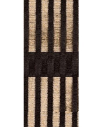 Woodnotes Cut Stripe Gulvtæppe 140x200 Papirgarn Sort