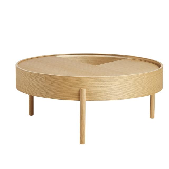 Woud Arc Sofabord Olieret Eg ø89