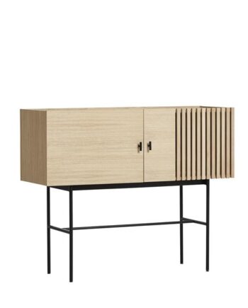 Woud Array Skænk Eg Sort 120 Cm