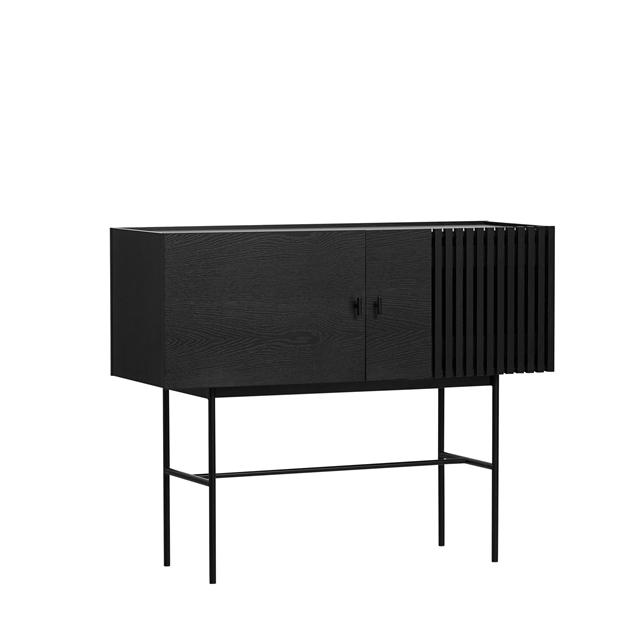 Woud Array Skænk Sort 120 Cm
