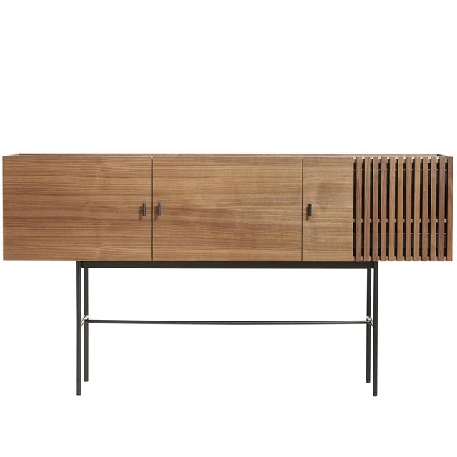Woud Array Skænk Valnødfiner Sort 180 Cm