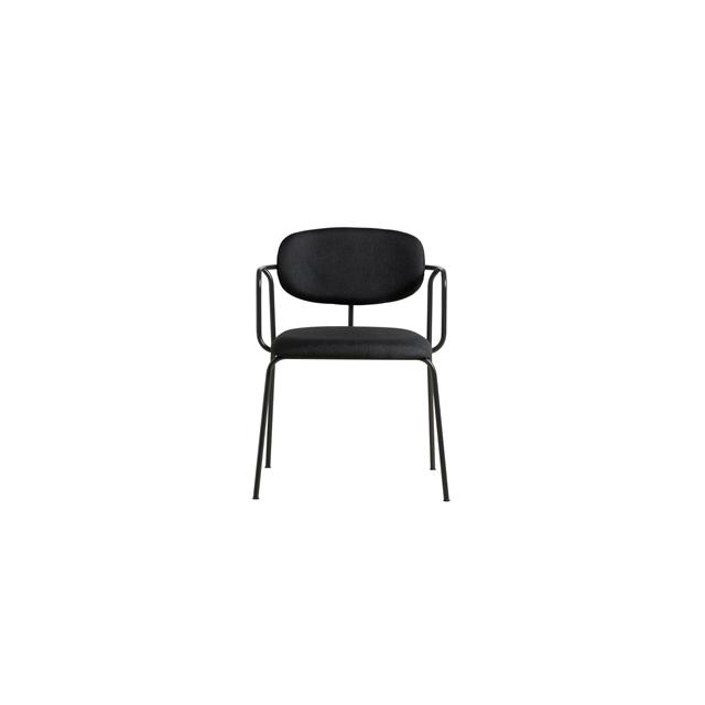 Woud Frame Spisebordsstol Polstret Stk Sort Davis Sawana 14 Black