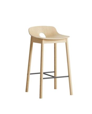 Woud Mono Barstol Lav Eg