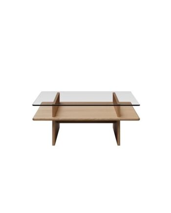 Woud Parallel Sofabord 90x90 Hvidpigmenteret Eg