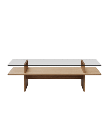 Woud Parallel Sofabord 120x60 Hvidpigmenteret Eg