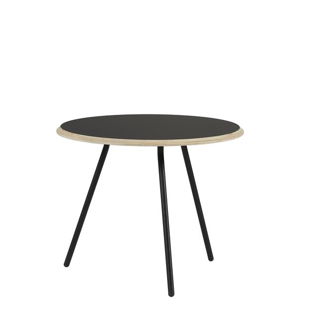 Woud Soround Sofabord Sort Laminat ø60 H49