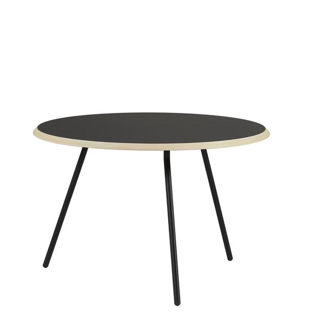 Woud Soround Sofabord Sort Laminat ø75 H49