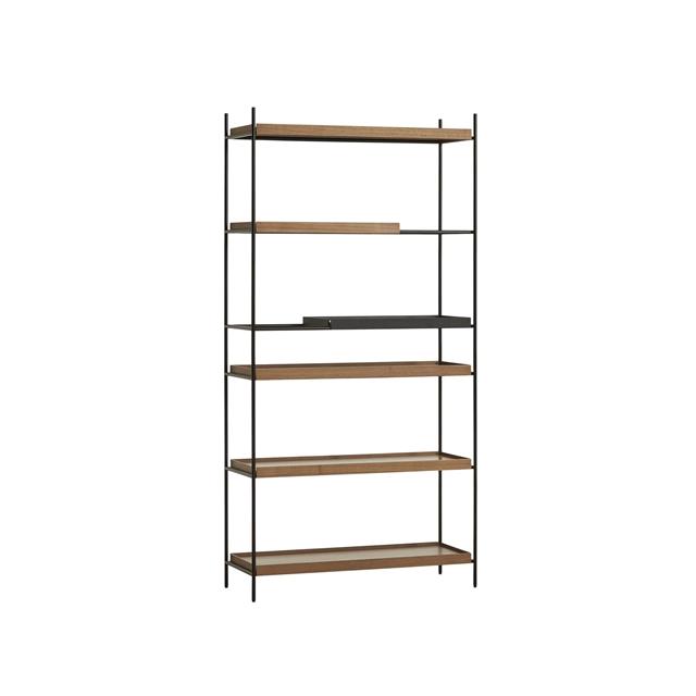Woud Tray Configuration 22 Hyldesystem Høj Sort Valnød