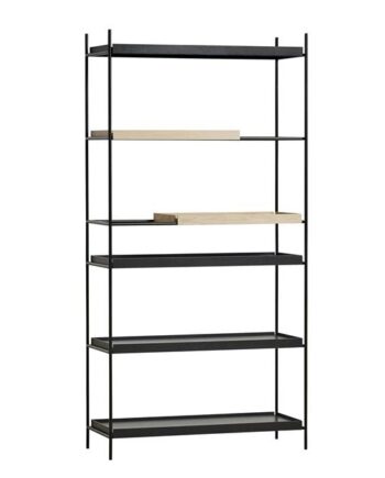 Woud Tray Reol Høj Sort Eg