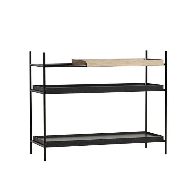 Woud Tray Reol Lav Sort Eg