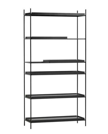 Woud Tray Style   Reol Høj Sort