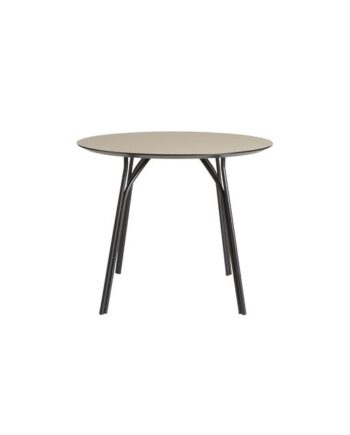 Woud Tree Rundt Bord ø90 Sort Beige Laminat