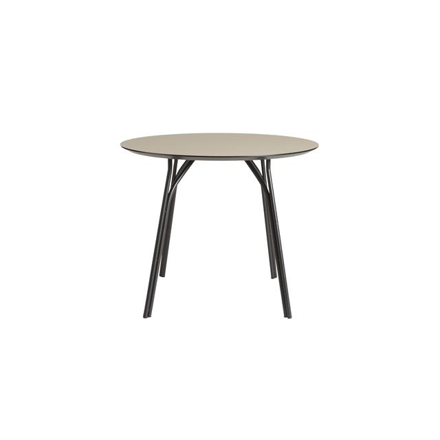Woud Tree Rundt Bord ø90 Sort Beige Laminat
