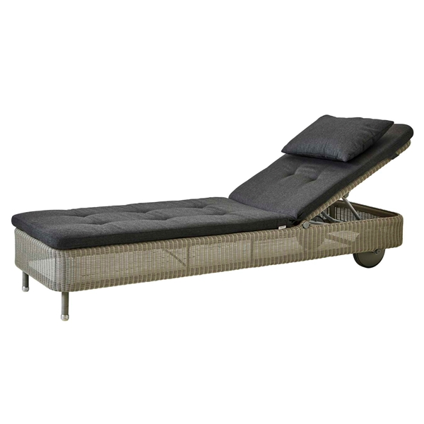Cane-line Presley Solvogn Taupe Med Hynde   Sort