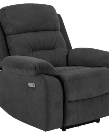 Act Nordic Vansbro Recliner     El    Stik  Usb-   Posefjedre Mørkegrå Stof Og Sort Stål