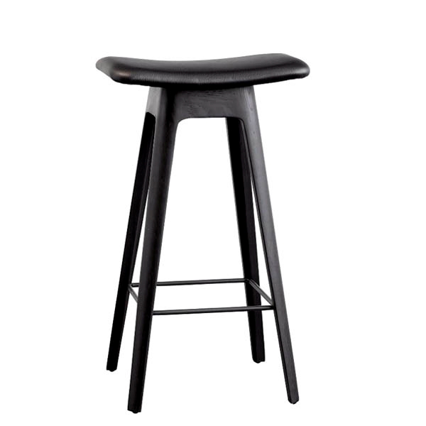 Andersen Furniture Hc1 Barstol Læder Sæde 67 Cm Sortlakeret