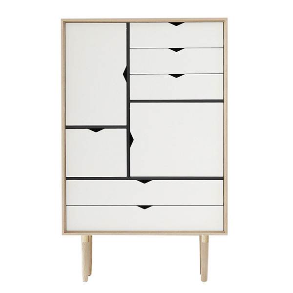 Andersen Furniture S5 Reol Eg Sæbe Hvide Fronter : Erling Christensen Møbler