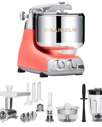 Ankarsrum Assistent Original Akm6230 Coral Crush   Deluxe Tilbehørspakke