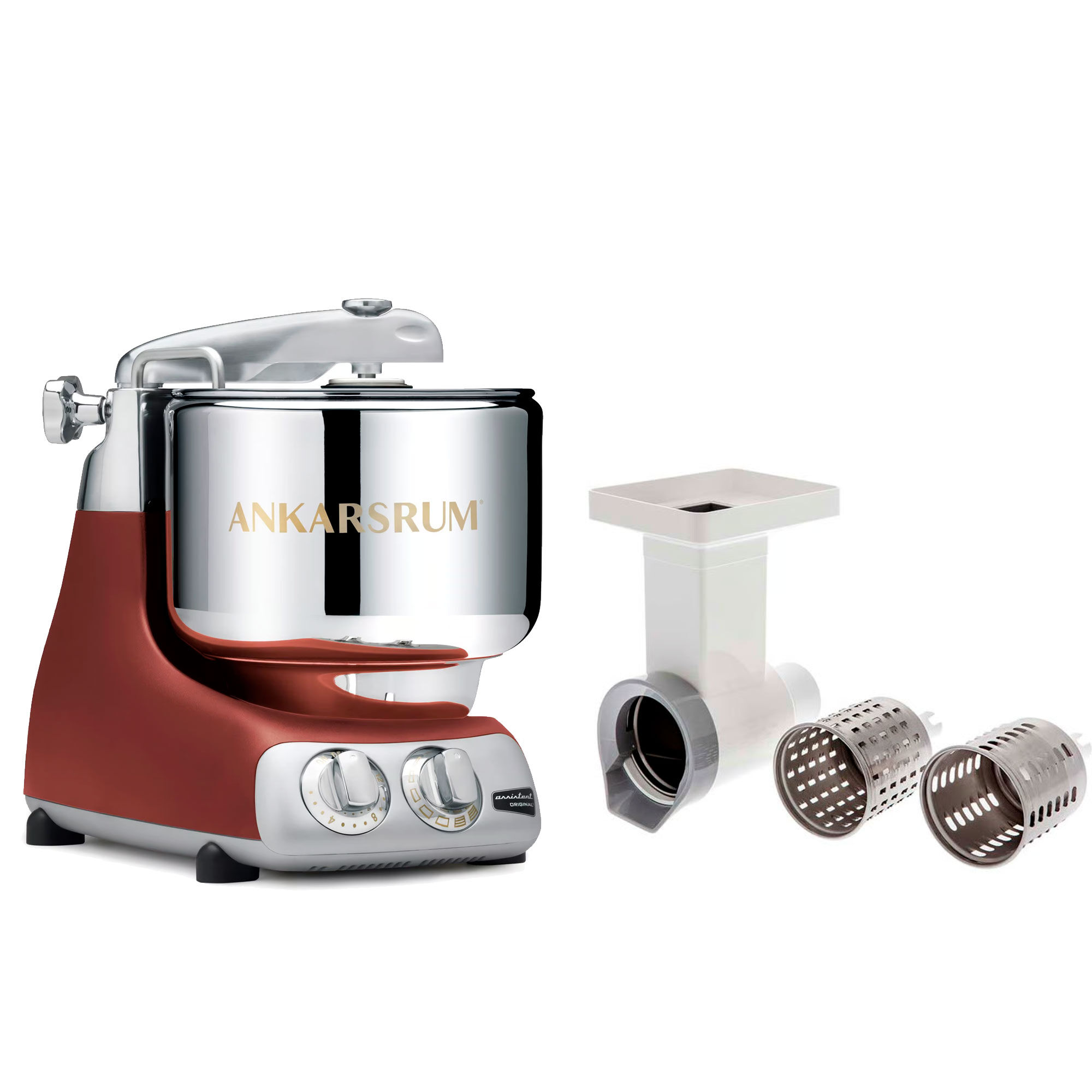 Ankarsrum Assistent Original Akm6230 Rustic Maroon Grøntsatssnitter