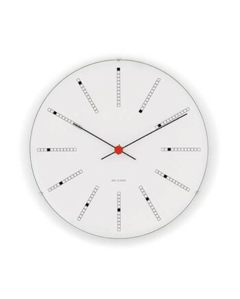 Arne Jacobsen Bankers Vægur  :16 Cm Hvid  : Erling Christensen Møbler