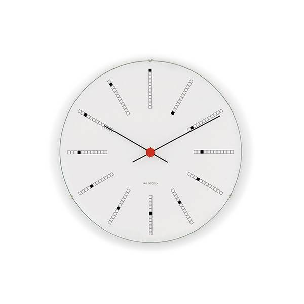 Arne Jacobsen Bankers Vægur :16 Cm Hvid : Erling Christensen Møbler