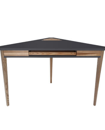 Ashme Hjørneskrivebord 114x85x85cm Grafit