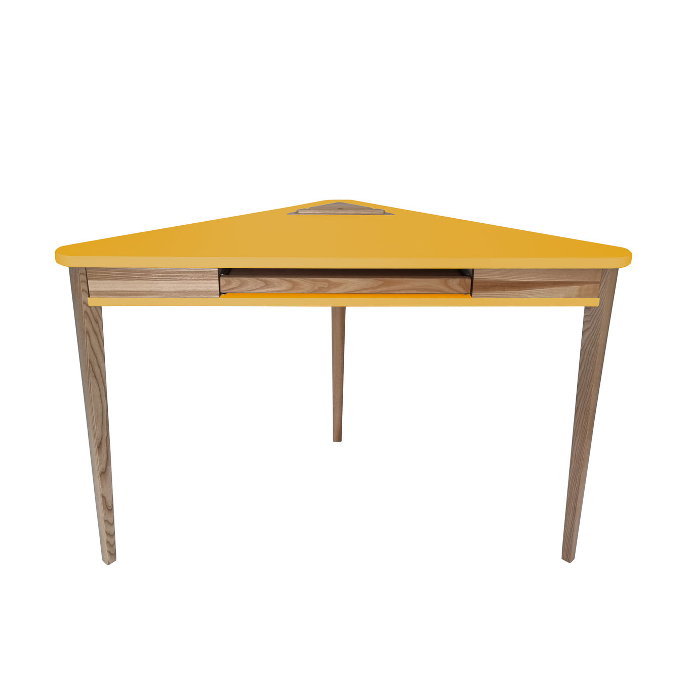 Ashme Hjørneskrivebord 114x85x85cm Gul