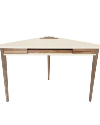 Ashme Hjørneskrivebord 114x85x85cm Kridthvid