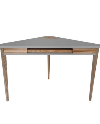 Ashme Hjørneskrivebord 114x85x85cm Mørkegrå
