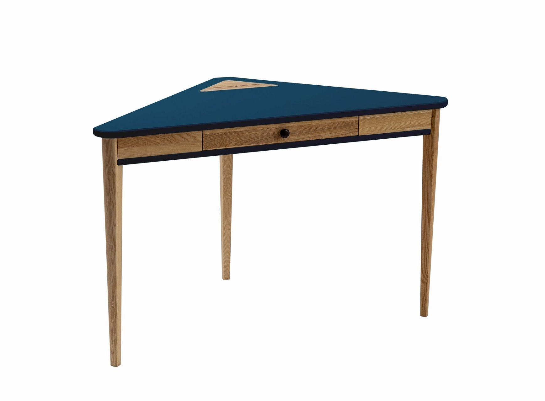 Ashme Hjørneskrivebord 114x85x85cm Petrol Blue