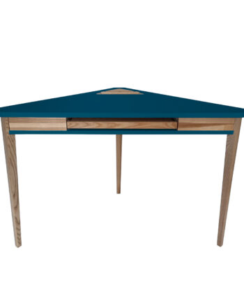 Ashme Hjørneskrivebord 114x85x85cm Petrol Blue