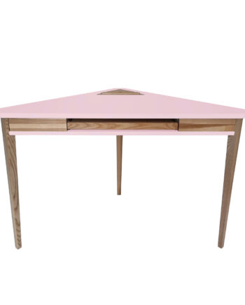 Ashme Hjørneskrivebord 114x85x85cm Pink