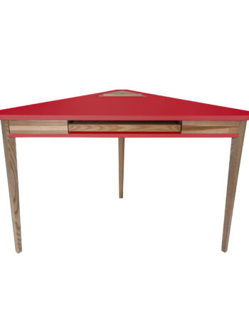 Ashme Hjørneskrivebord 114x85x85cm Rød