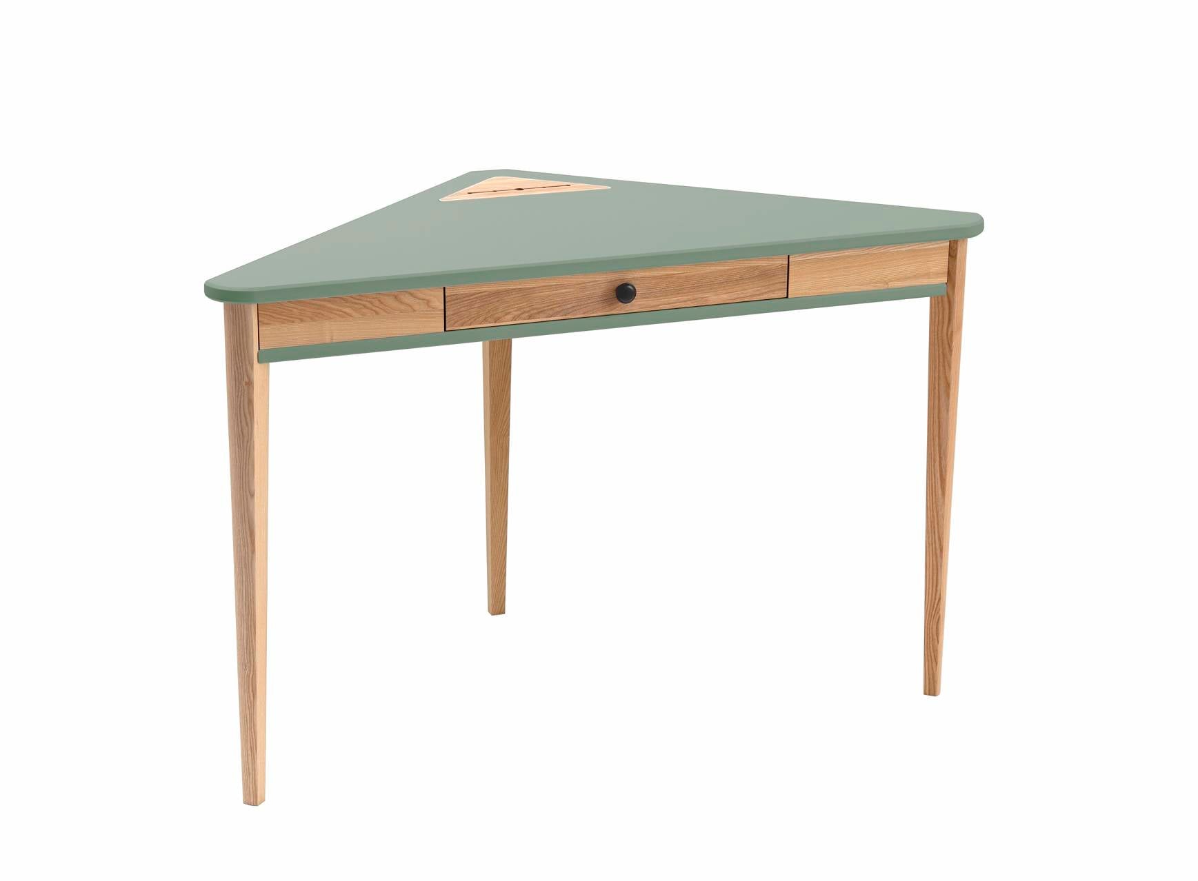 Ashme Hjørneskrivebord 114x85x85cm Salviegrøn