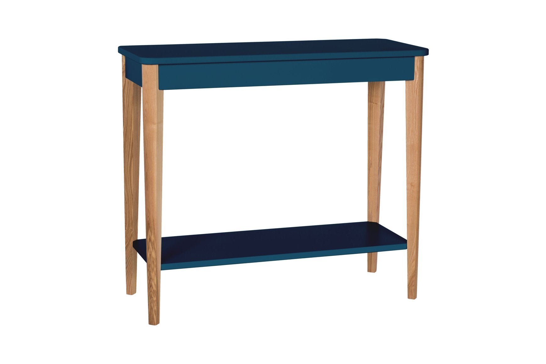 Ashme Konsolbord 85x35cm Asketræ Petrol Blue