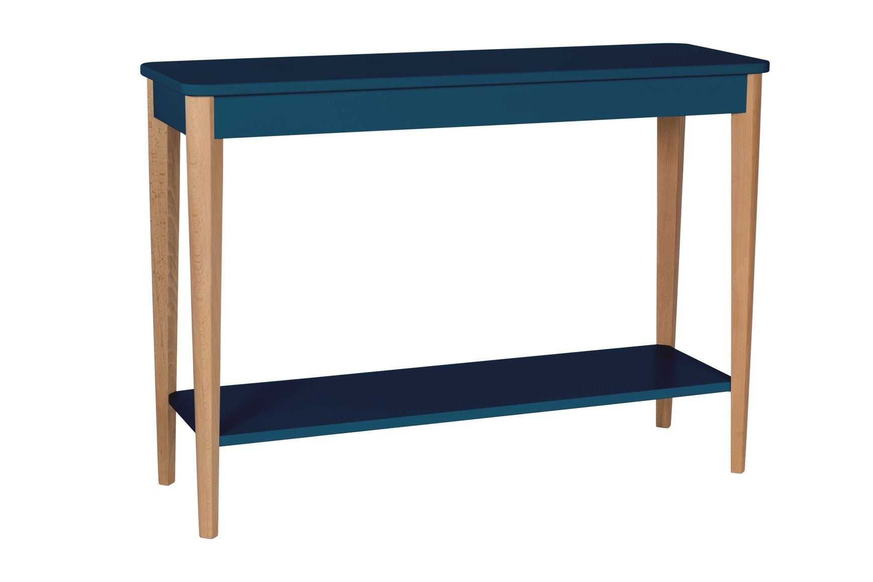 Ashme Konsolbord 105x35cm Asketræ Petrol Blue