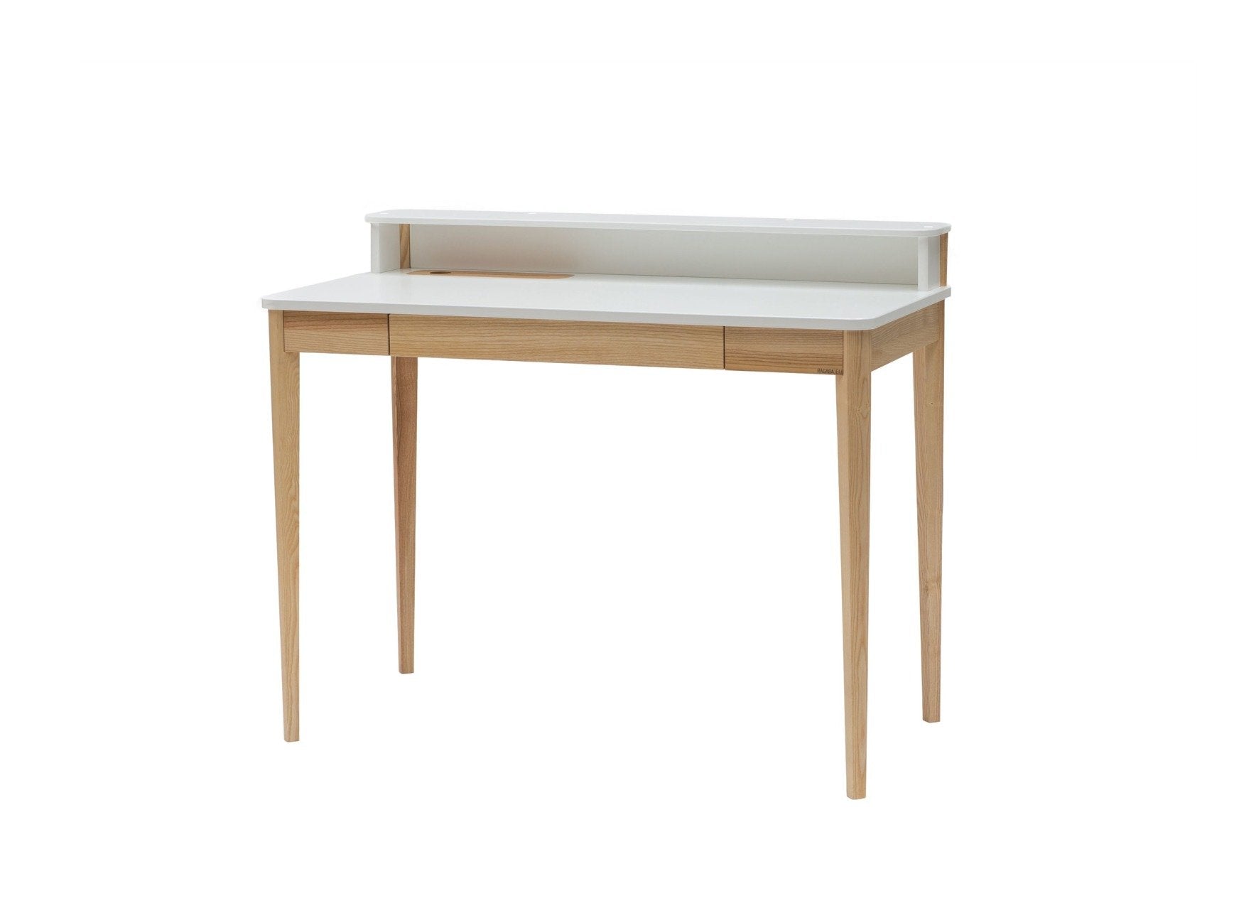 Ashme Skrivebord   110     56     75cm Asketræ Hvid