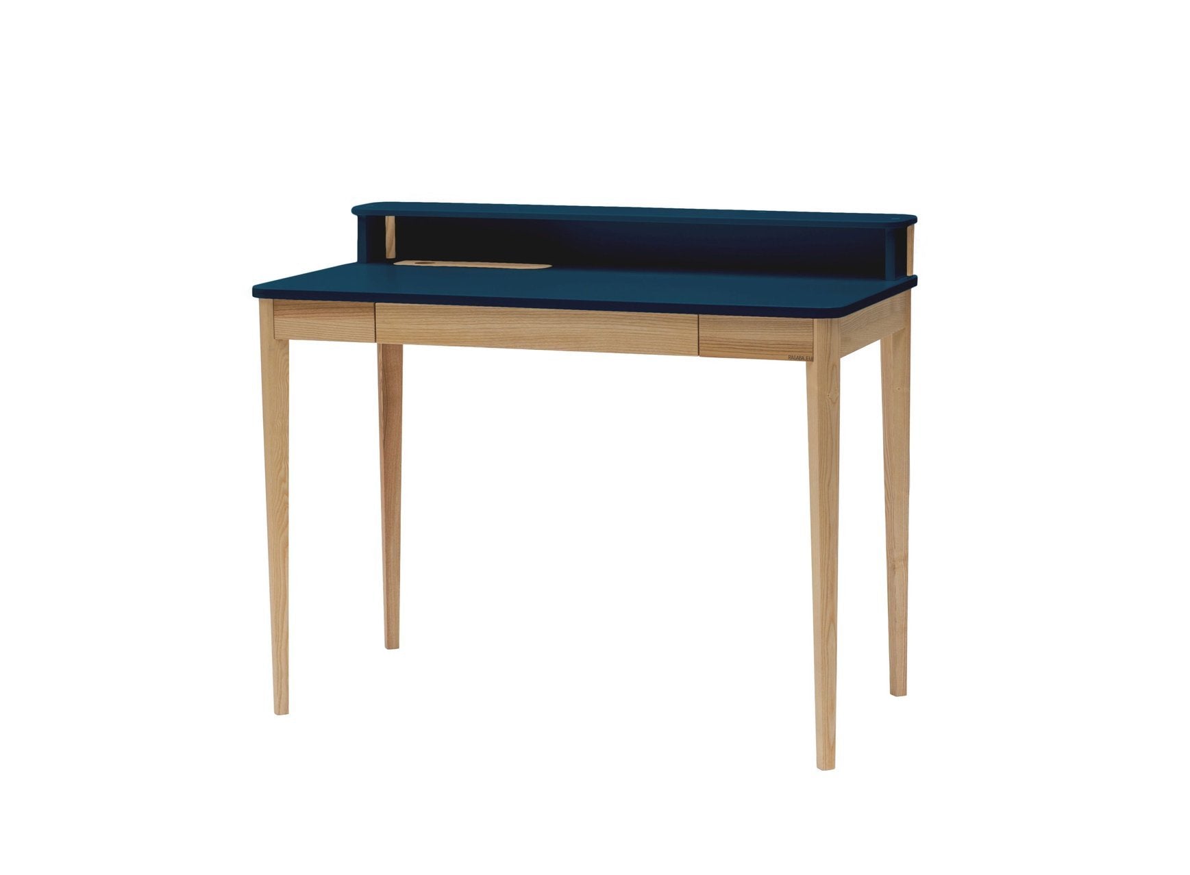Ashme Skrivebord   110     56     75cm Asketræ Petrol Blue